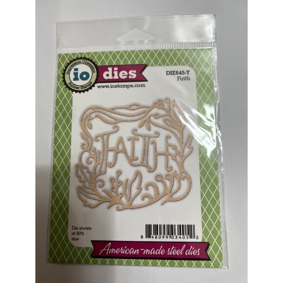 Impression Obsession Rubber Stamps Steel Dies DIE645-Y Faith - Picture 1 of 2